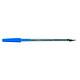 Transparent Blue Ballpoint Pen Blue biros with medium point and cap