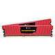 Corsair Vengeance Low Profile Series 8 Go (2 x 4 Go) DDR3 1600 MHz CL9 Rouge  Kit Dual Channel RAM DDR3 PC12800 - CML8GX3M2A1600C9R (garantie à vie par Corsair) 