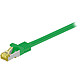 Cable RJ45 categoría 7 S/FTP 5 m (verde) Cable Ethernet categoría 7 de doble blindaje