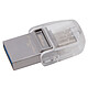 Kingston DataTraveler microDuo 3C 64 Go Argent Clé USB 3.1 et USB Type C 64 Go (garantie constructeur 5 ans)