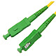Jarretière optique simplex monomode 9/125 SC-APC/SC-APC (1 mètre) Câble fibre optique pour box internet (compatible SFR Box, Orange Livebox et Bouygues Bbox)