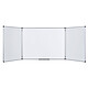 Bi-Office Tableau blanc triptyque émaillé 90 x 120/240 cm Tableau blanc triptyque émaillé 5 faces 90 x 120/240 cm
