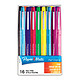 Paper Mate Flair Original Assortis Pack de 16 stylos feutre avec une pointe moyenne de 1.0 mm