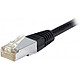 Cable RJ45 categoría 6a F/UTP 15 m (negro) Cable Ethernet categoría 6a F/UTP