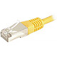 Cordon RJ45 catégorie 6a F/UTP 1 m (Jaune) Câble ethernet catégorie 6a F/UTP