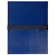 Exacompta Chemise à sangle velcro avec rabat Bleu Chemise à sangle velcro en balcron extensible avec rabat format 24 x 32cm Bleu