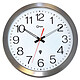 Orium Stainless Steel Clock Waterproof digital clock with battery control, 35 cm diameter