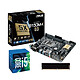Kit Upgrade PC Core i5 ASUS B150M-K 4 Go Carte mère Micro ATX Socket 1151 Intel B150 Express + CPU Intel Core i5-6500 (3.2 GHz) + RAM 4 Go DDR3 1600 MHz