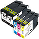 Mulitpack cartouches compatibles Canon PGI-1500XL (Cyan, magenta, jaune et noir) Pack de 5 cartouches d'encre compatibles Canon PGI-1500XL ( 2 x noir, 1 x cyan, 1 x magenta, 1 x jaune)