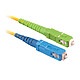 Single mode 9/125 SC-APC/SC-UPC simplex optical jumper (20 mtrs) Fibre optic cable for internet box (compatible with Freebox 2A, Freebox Revolution, Freebox Mini 4K, K-Net and Wibox)