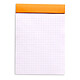 Rhodia Staple Pad N13 Orange 10.5 x 14.8 cm small squares 5 x 5 mm 80 pages