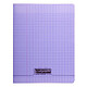 Calligraphe 8000 Polypro Cahier 96 pages 17 x 22 cm seyes grands carreaux Violet Cahier 96 pages 90g A5+ en reliure piquée avec couverture en polypropylène