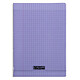 Calligraphe 8000 Polypro Notebook 96 pages 21 x 29.7 cm seyes large squares Purple 96-page 90g A4 notebook in spade binding with polypropylene cover