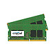Crucial SO-DIMM DDR4 16 GB (2 x 8 GB) 2400 MHz CL17 SR X8 Kit di RAM DDR4 PC4-19200 a doppio canale - CT2K8G4SFS824A
