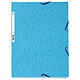 Exacompta Chemises 3 rabats élastiques 400g Turquoise x 25 Lot de 25 chemises 3 rabats élastiques en carte lustrée 400g format A4 Turquoise 