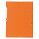 Exacompta Chemises 3 rabats élastiques 400g Orange x 25 Lot de 25 chemises 3 rabats élastiques en carte lustrée 400g format A4 Orange