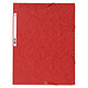 Exacompta Chemises 3 rabats élastiques 400g Rouge x 25 Lot de 25 chemises 3 rabats élastiques en carte lustrée 400g format A4 Rouge