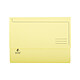 Exacompta Jura pocket folders 220g Yellow x 10 Pack of 10 paper pocket folders with flap and 30 mm spine A4 Yellow
