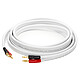 Real Cable CBV130016/3M Câble haut-parleur assemblé de haute fidélité en cuivre - 2 x 3 m - 2,50 mm²