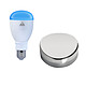 AwoX SmartKIT Color E27 Ampoule LED connectée SmartLIGHT Color E27 9W + Interrupteur gestuel Bluetooth SmartPEBBLE