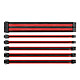 Thermaltake Combo Pack TtMod - Rojo y negro Kit de cables de alimentación con manguitos