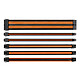 Thermaltake Combo Pack TtMod - Orange et Noir Kit de rallonges de câbles d'alimentation avec manchons
