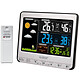 La Crosse Technology WS6826WHI-BLA Station météo avec écran couleur LCD - capteur de température intérieure/extérieure et port USB