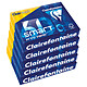 Clairefontaine Clairmail Smartprint Lot de 5 ramettes de papier 500 feuilles A4 60g Blanc Carton de 5 ramettes de papier 500 feuilles A4 60g Blanc Smartprint