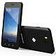 Polaroid Tilia 4 Noir + coque rouge Smartphone 3G Dual SIM - Dual-Core - RAM 512 Mo - Ecran tactile 4" 480 x 800 - 4 Go - Bluetooth - 1250 mAh - Android 4.4