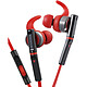 Kenwood KH-SR800 Rojo Auriculares deportivos de tapón impermeables con mando a distancia y micrófono