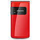 Emporia FLIPbasic F220 Rouge Téléphone 2G Grosses touches - Ecran 2.2" 176 x 220 - 1020 mAh