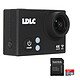 LDLC Touch C2 + SanDisk Ultra microSDHC 32 Go + Adaptateur SD Caméra sportive 4K à mémoire flash avec Wi-Fi intégré + Boîtier étanche + Kit d'accessoires + Carte MicroSDHC UHS-I classe 10 avec adaptateur SD