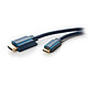 Clicktronic câble HDMI vers Mini-HDMI avec Ethernet (5 mètres) Cordon HDMI mâle vers mini-HDMI mâle à hautes performances compatible 3D, Full HD (1080p) et Ultra HD 4K (2160p)