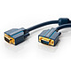 Clicktronic Câble VGA HD mâle / mâle (15 mètres) Cordon VGA avec ferrite compatible Full HD 1080p