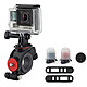 Joby Action Bike Mount & Light Pack Fixation guidon tout-en-un pour caméras sportives GoPro, Contour ou Sony Action Cam avec lampes de visibilité
