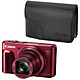 Canon PowerShot SX720 HS Rouge + DCC-1570 Appareil photo 20.3 MP - Zoom ultra grand-angle 40x - Vidéo Full HD - HDMI - Ecran LCD 3" - Wi-Fi et NFC + Etui de protection