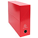 Exacompta Iderama Transfer Box 90 mm back Red Transfer case 33 x 25 cm with 9 cm spine for A4 documents