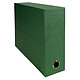 Exacompta Transfer box made from 90 mm cloth back paper Green Transfer case 34 x 25.5 cm with 9 cm spine for A4/24 x 32 cm documents