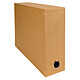 Exacompta Transfer box in 90 mm Havana cloth back paper Transfer case 34 x 25.5 cm with 9 cm spine for A4/24 x 32 cm documents