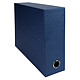 Exacompta Transfer box made of 90 mm cloth back paper Dark blue Transfer case 34 x 25.5 cm with 9 cm spine for A4/24 x 32 cm documents