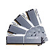 G.Skill Trident Z 32 Go (4x 8 Go) DDR4 3200 MHz CL16 (Blanc/Argent) Kit Quad Channel 4 barrettes de RAM DDR4 PC4-25600 - F4-3200C16Q-32GTZSW Blanc et argent