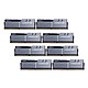 G.Skill Trident Z 64 Go (8x 8 Go) DDR4 3200 MHz CL16 (Noir/Argent) Kit Quad Channel 8 barrettes de RAM DDR4 PC4-25600 - F4-3200C16Q2-64GTZSK - Noir et argent 