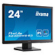iiyama 24" LED - ProLite X2485WS-B3 1920 x 1200 pixels - 4 ms - Format large 16/10 - Dalle IPS - DisplayPort - Noir