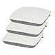 Netgear WAC720 x3 Pack de 3 points d'accès professionnels WiFi AC1200 (N300+AC900) Dual Band 2x2