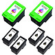 Megapack cartouches compatibles HP 350XL/351XL (Noir, Cyan, Magenta et jaune) Pack de 6 cartouches d'encre compatibles HP 350XL (CB336E) / 351XL (CB338E) (4 x noir et 2 x couleur cyan/magenta/jaune)