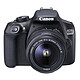 Canon EOS 1300D + EF-S 18-55 mm DC III Reflex Numérique 18 MP - Ecran tactile 3" - Vidéo Full HD - Wi-Fi - NFC + Objectif EF-S 18-55mm f/3.5-5.6 DC III