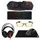 SteelSeries Deluxe Pack (Christmas 2016 Edition) Ensemble gaming complet (clavier Apex M800 + sac Apex Bag + souris Rival 700 + tapis QcK XXL + casque Siberia 650 + lunettes Gunnar Scope Onyx Carbon)