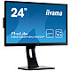 iiyama 23.8" LED - ProLite XB2483HSU-B2DP 1920 x 1080 pixels - 4 ms - Format large 16/9 - Dalle VA - Pivot - DisplayPort - Noir