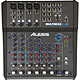 Alesis Multimix 8 USB FX Table de mixage compacte à 8 voies, 12 entrées, effets et carte audio USB intégrée