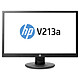 HP 21" LED - V213a 1920 x 1080 pixels - 5 ms - Format large 16/9 - Dalle TN - VGA/DVI-D - Haut-parleurs inégrés - Noir